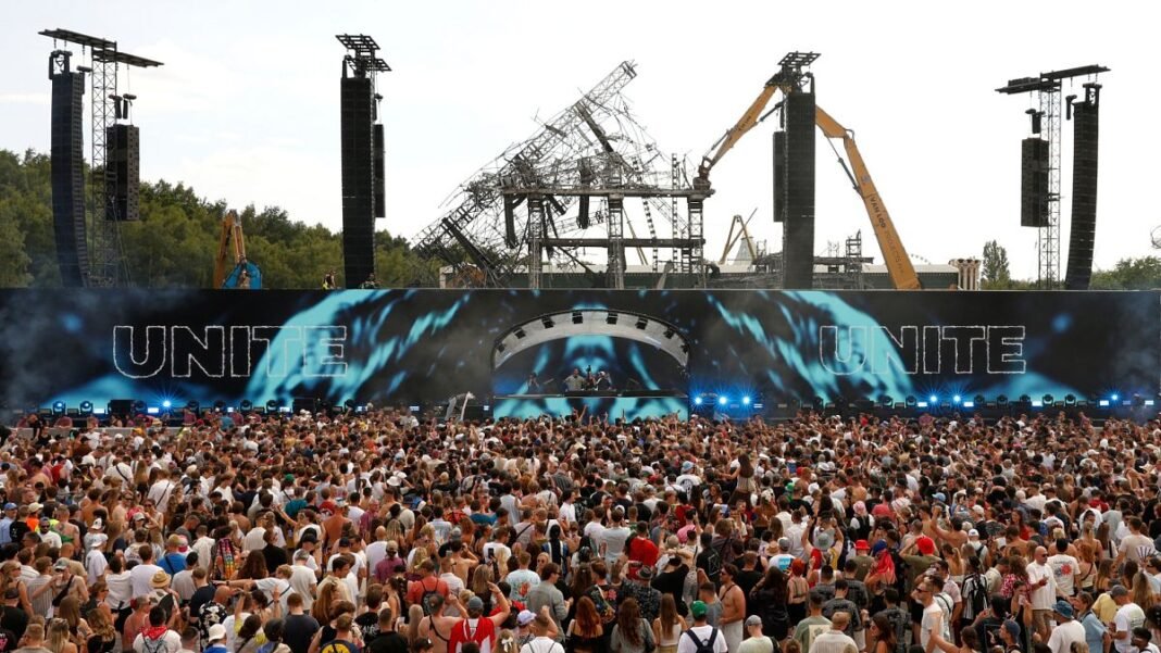 Belgium's Tomorrowland Festival begins after a massive fire destroys the main stage  