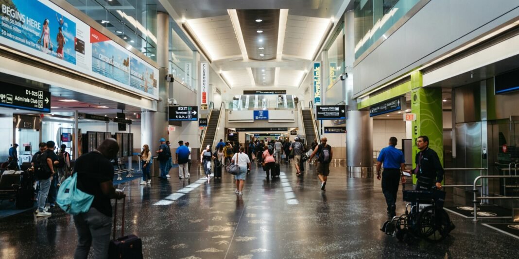 Miami Airport offers global entries to register when you depart  