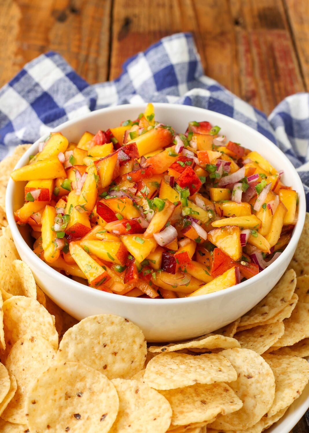 Peach Jalapeno Salsa - Barefeet in the Kitchen