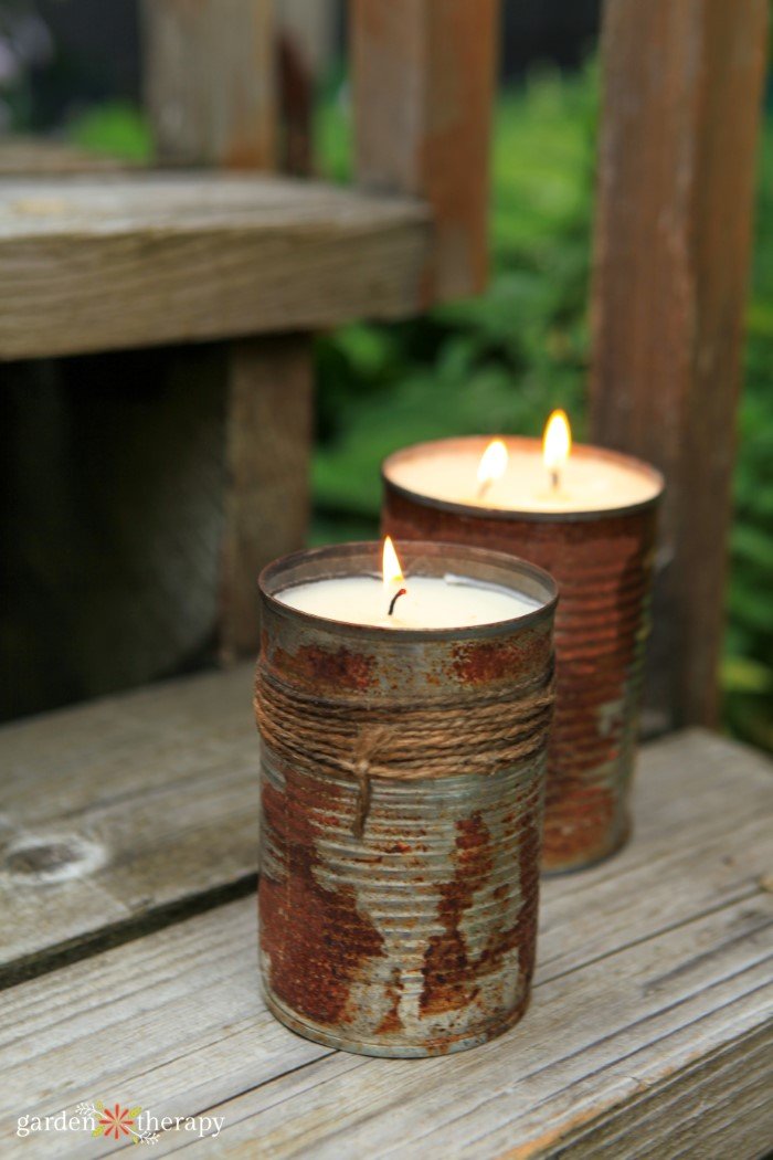 How to Make DIY Citronella Candles