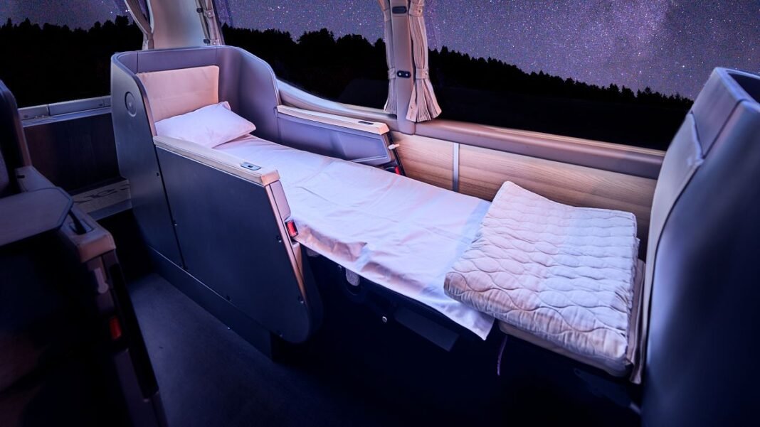 A new night bus network has come to Europe and its interior is seriously stylish  