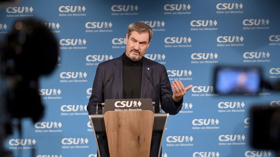 Bavarian Prime Minister Marcus Soder calls for a suspension of citizen allowances for Ukrainian refugees  