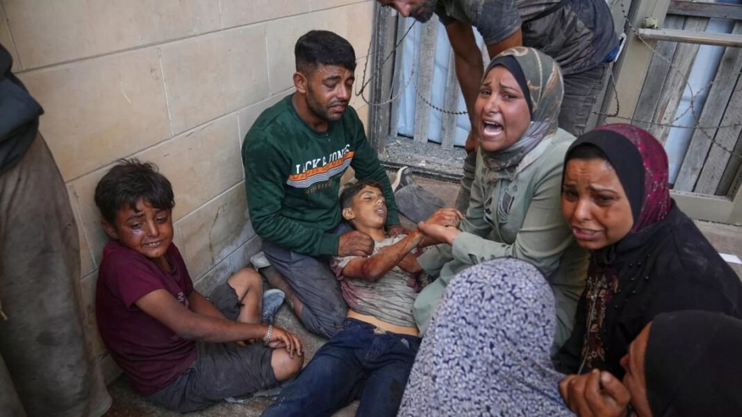 Israeli fire kills Gaza helpers again when US envoys meet hostage families  