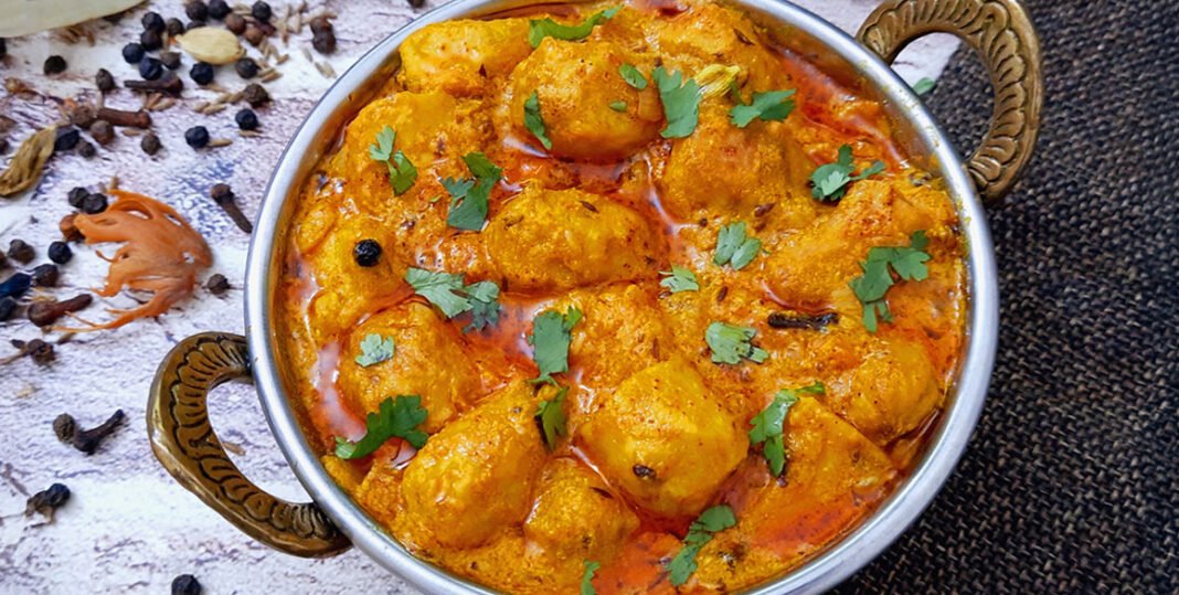 Himachali Arbi ka Madra Colocasia Curry