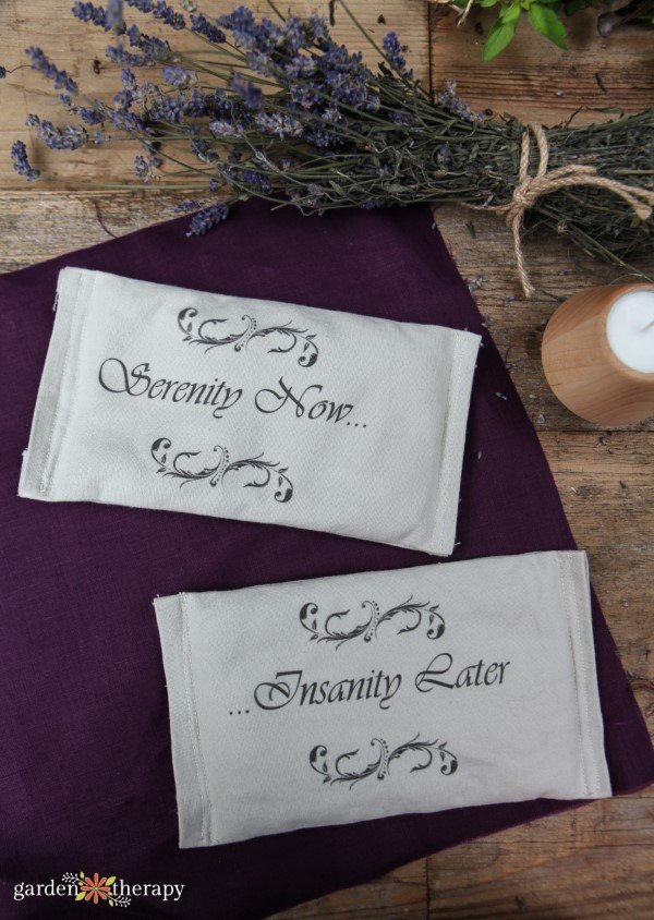 Serenity Now! Encouraging Deep Relaxation with Homemade Lavender Eye Pillows