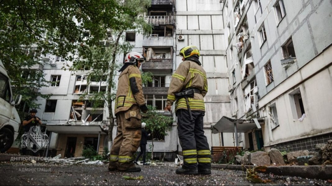 One person died and eight others were injured in one night Russian attack on a Ukrainian city  