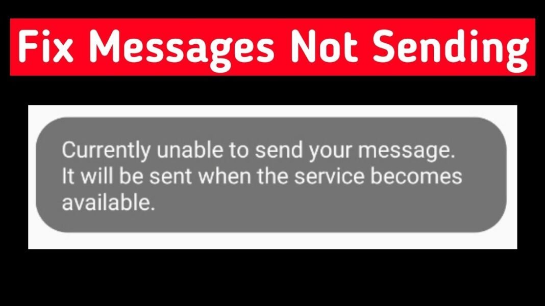 Unable to Send Message? Here’s the Fix