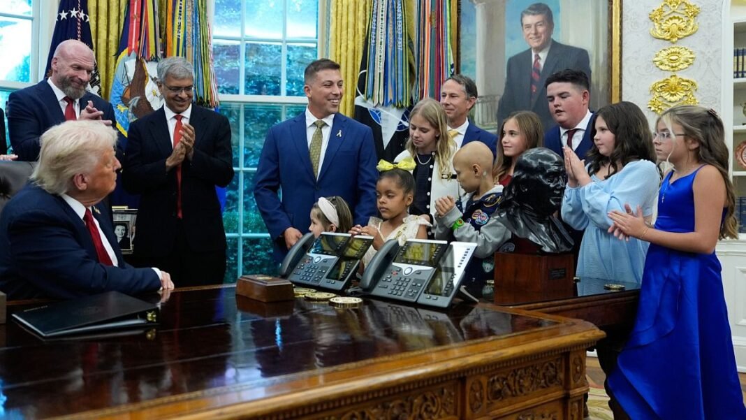 Donald Trump signs executive orders to use AI in the fight against childhood cancer  
