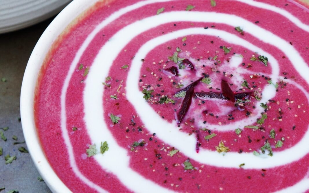 Creamy Beet and Ginger Soup With a Coconut Swirl [Vegan] – One Green Planet