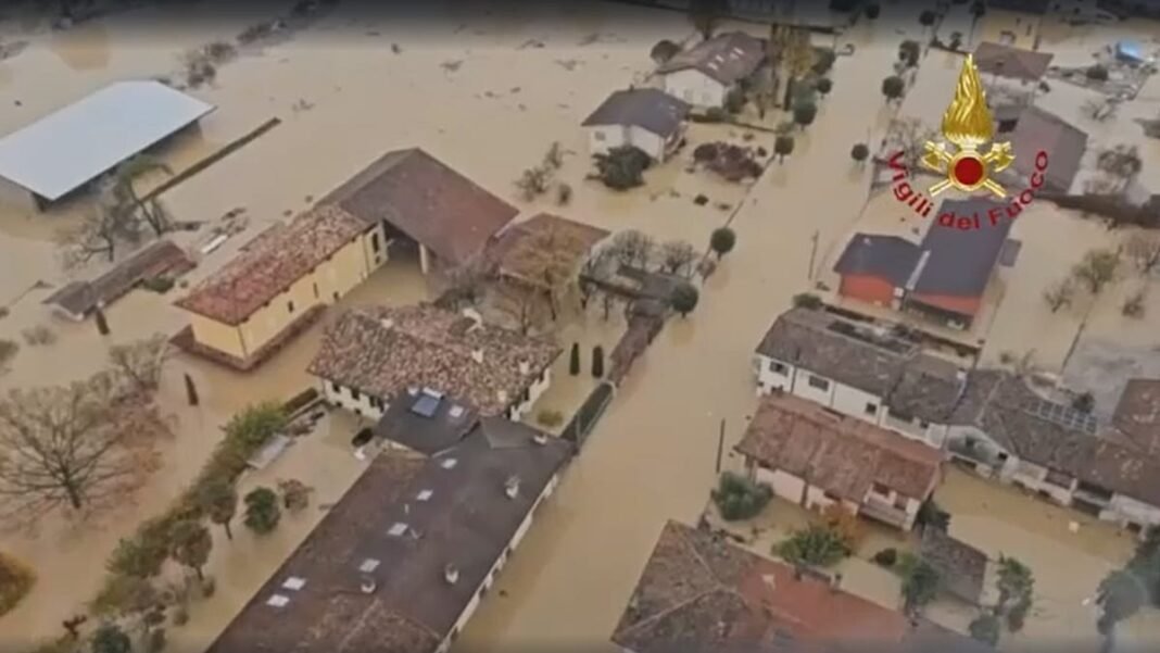 video. Heavy rain causes major flooding in northeastern Italy  
