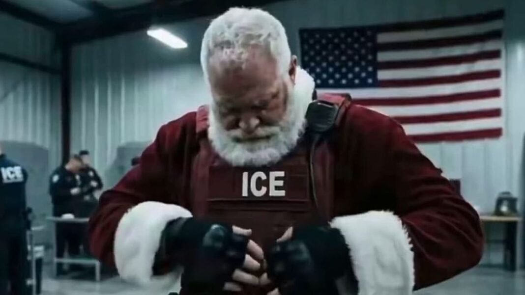 Homeland Security transforms Santa into ICE agent in 'disgusting' AI video  