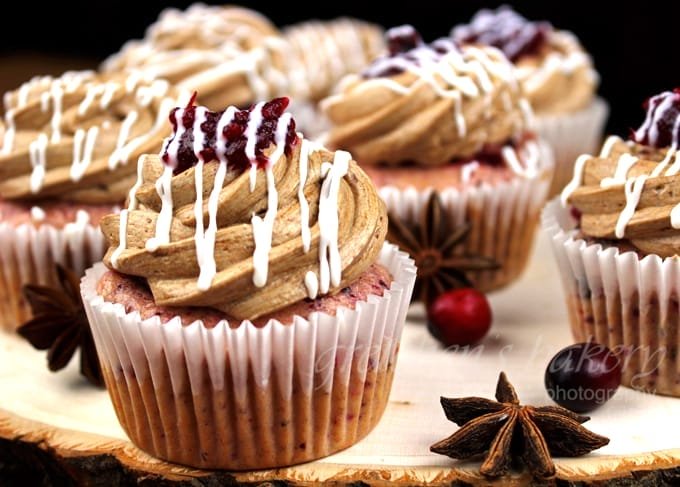 Cranberry Cupcakes with Mocha Buttercream [Vegan] – One Green Planet