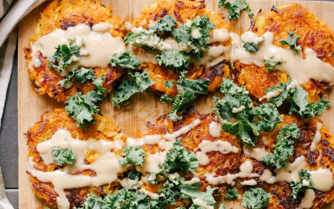 Sweet Potato and Apple Latkes [Vegan, Gluten-Free] – One Green Planet
