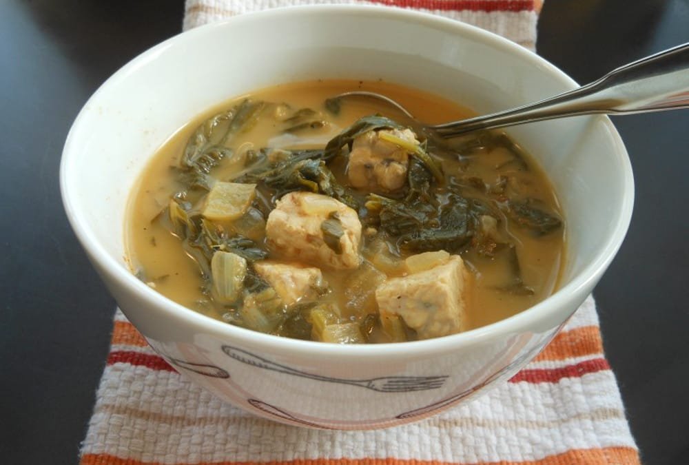 Tempeh and Turnip Green Soup [Vegan] – One Green Planet