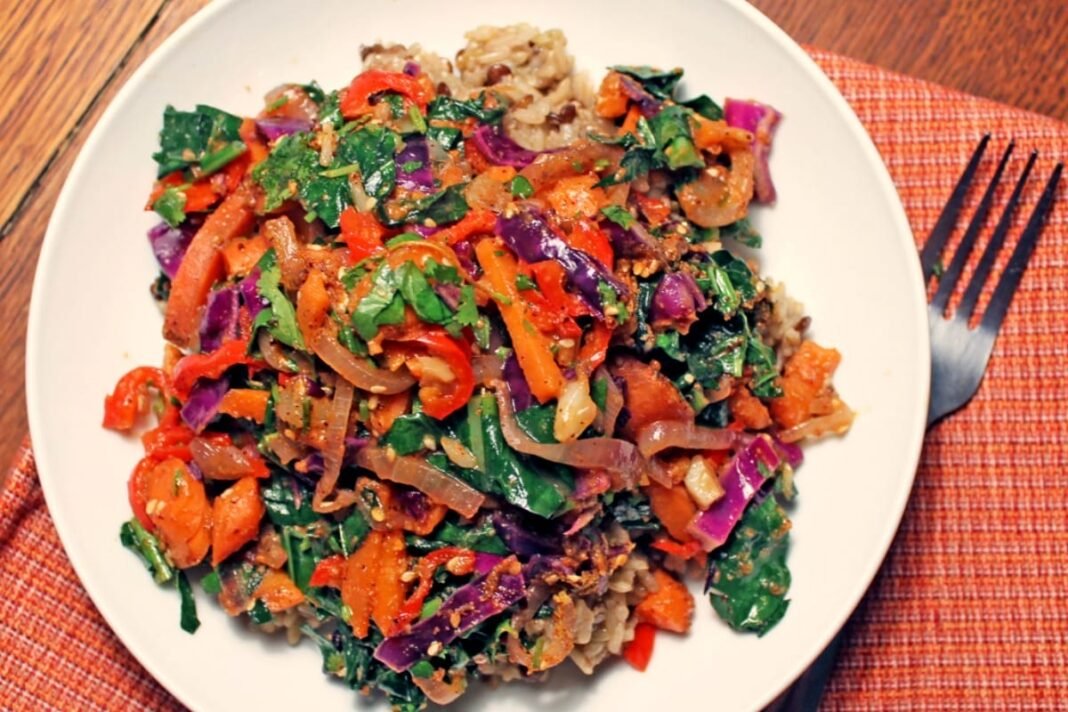 Rainbow Veggie Lentil Fried Rice [Vegan, Gluten-Free] – One Green Planet