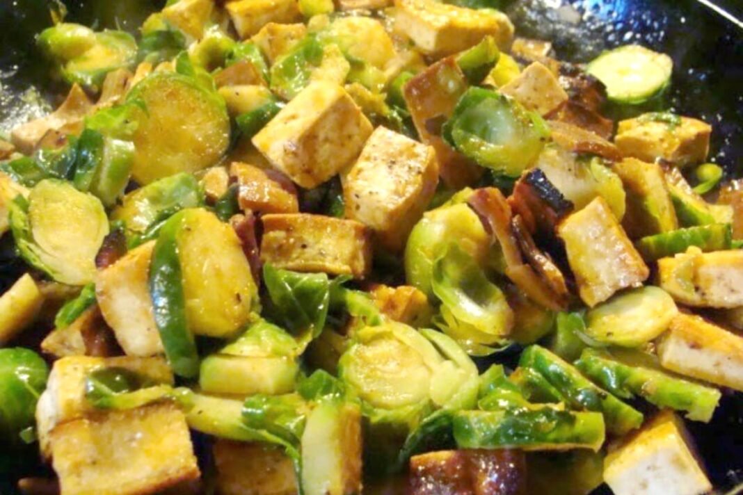 Korean-Style Spicy Tofu and Brussels Sprouts Stir-Fry [Vegan] – One Green Planet