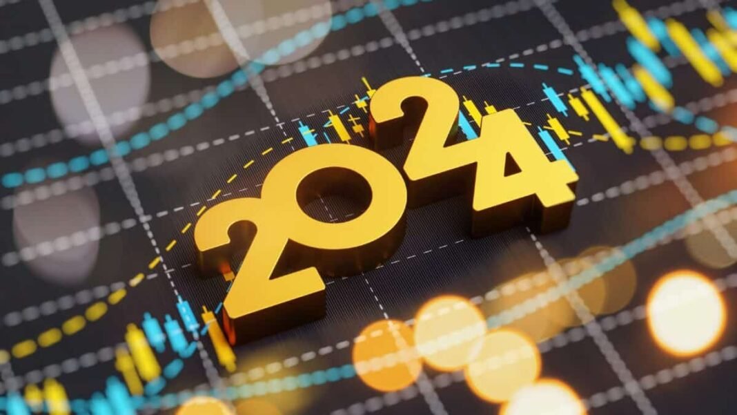 '2024' art concept overlaid on a stock screener