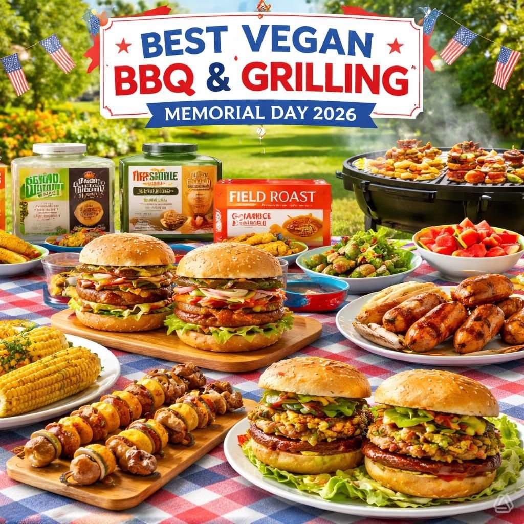 ChatOn-image-31.jpeg best vegan BBQ grilling products Memorial Day 2026 cast iron Lodge grill mat plant-based