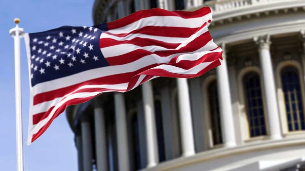 Prediction: These S&P 500 stocks could rise more than 35% The flag of the United States of America flying in front of the Capitol building