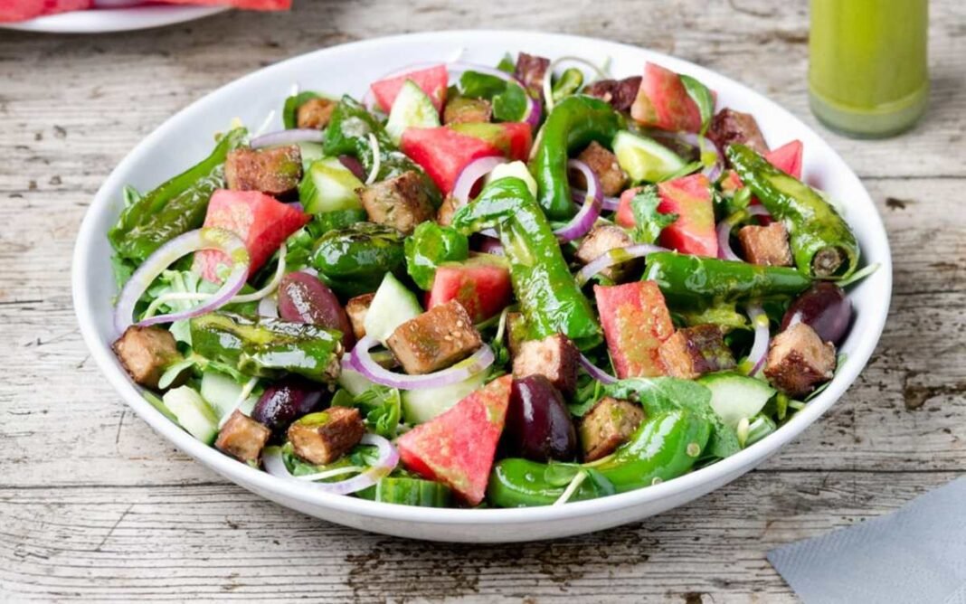 watermelon-and-baked-tofu-salad-with-basil-lime-dressing.jpg Vegan Memorial Day Menu From Start to Finish! – One Green Planet